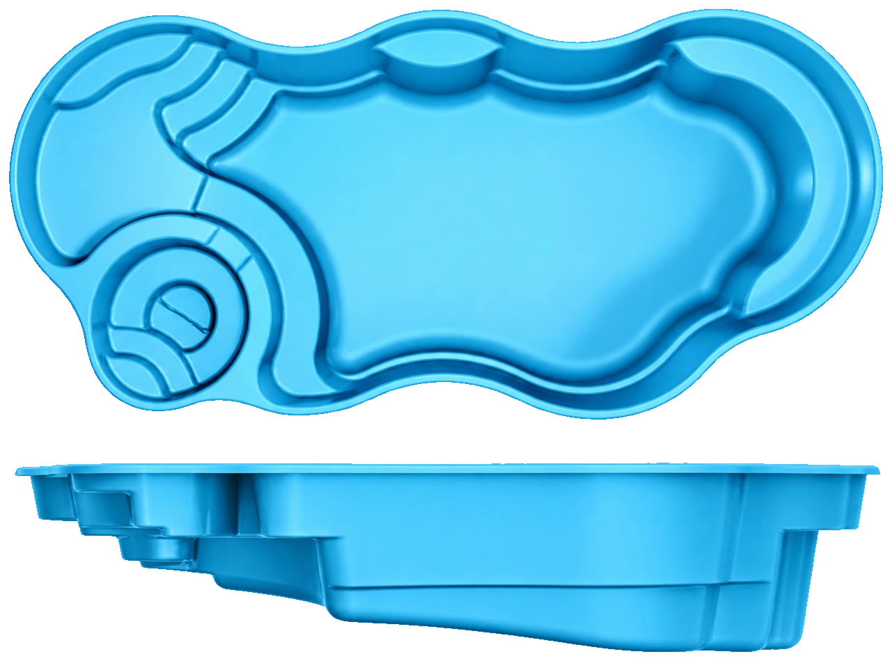 Bermuda 14 Deluxe pool shell diagram