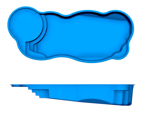 Clearwater Beach 2D pool drawing