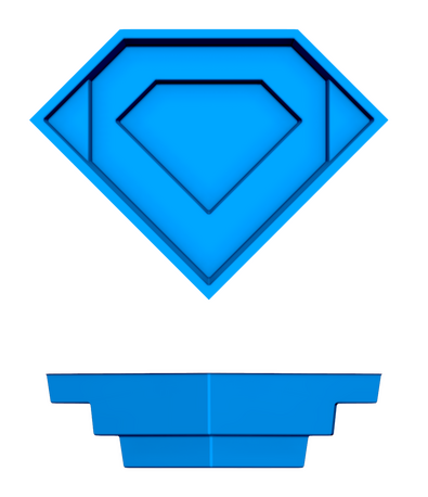 Diamond Spa 2D pool drawing