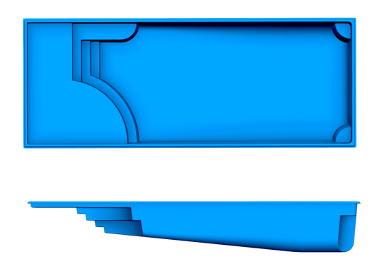 Great Lakes Beach 2D pool drawing