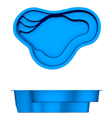 Montreal Spa 2D pool drawing
