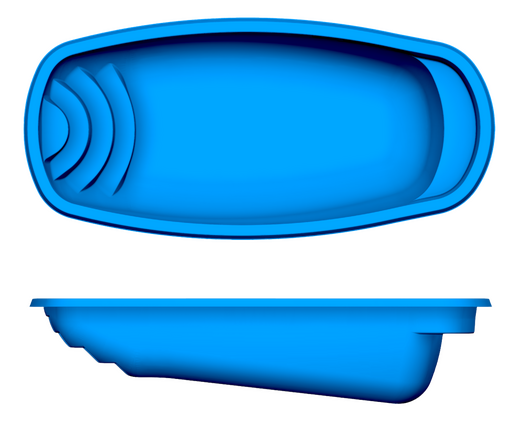 Palm Beach 2D pool drawing