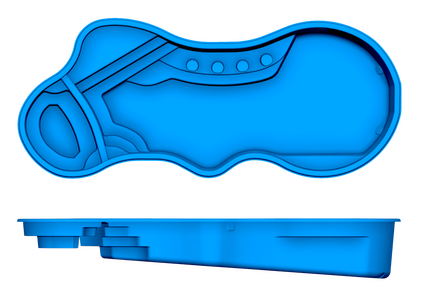 Pleasure Island 2D pool drawing