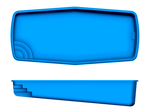 Waikiki I 2D pool drawing