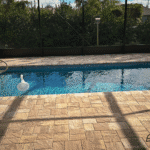 Wylela pool benches for quick rest between laps