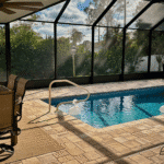 Wylela pool with water spouts for playful fun