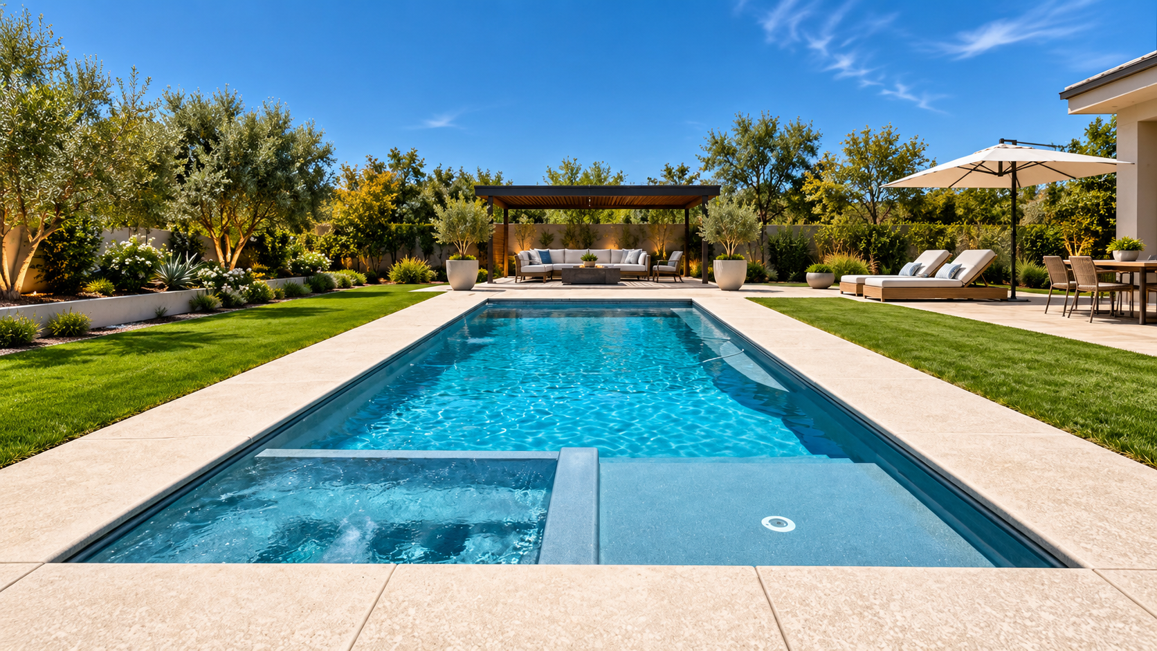 Wylela Cove Ultra fiberglass pool — view photo gallery
