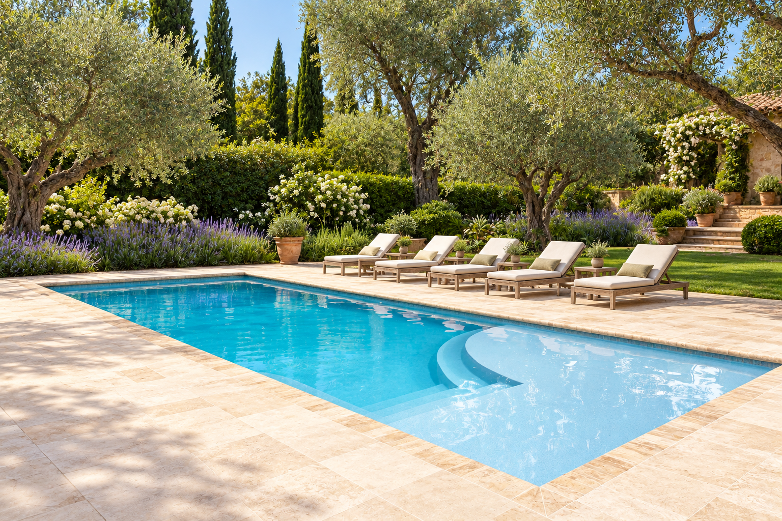 Great Lakes Beach fiberglass pool